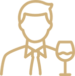 sommelier en ligne - icône personnage